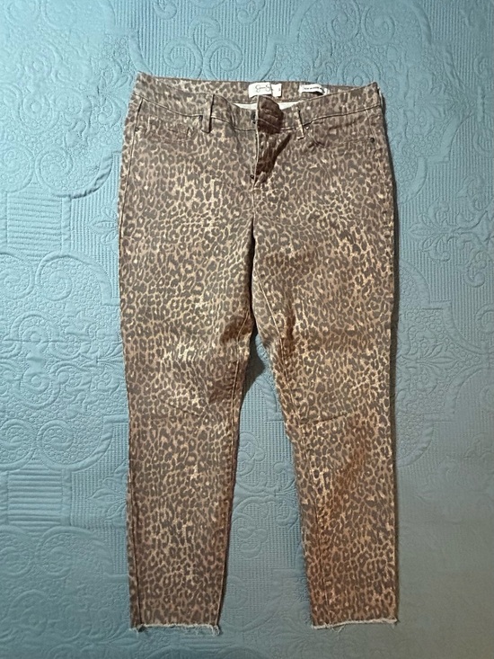 Jessica Simpson Denim - Jessica Simpson Leopard Print Cropped Skinny Jeans